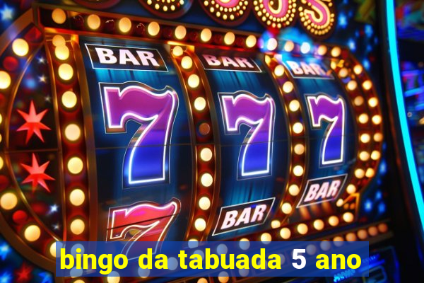 bingo da tabuada 5 ano